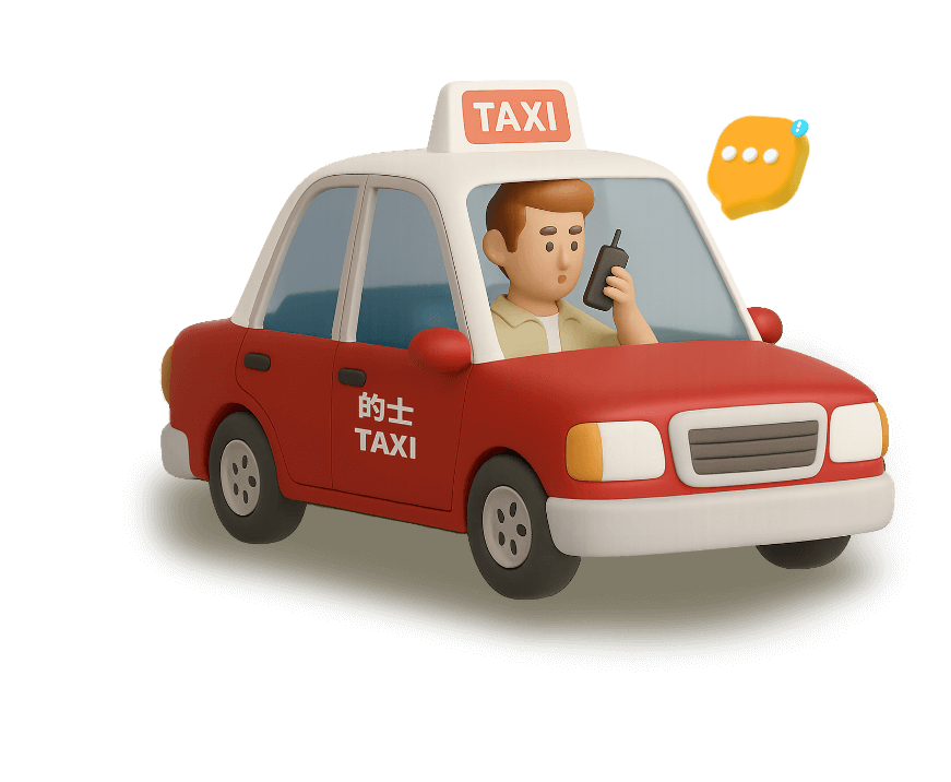 3D taxi illustration image placeholder